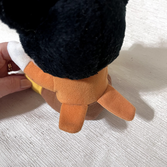 Vintage 1984 Disney Mickey Mouse Christmas Carol Plush Bob Cratchit Hardees 8" - Picture 6 of 6